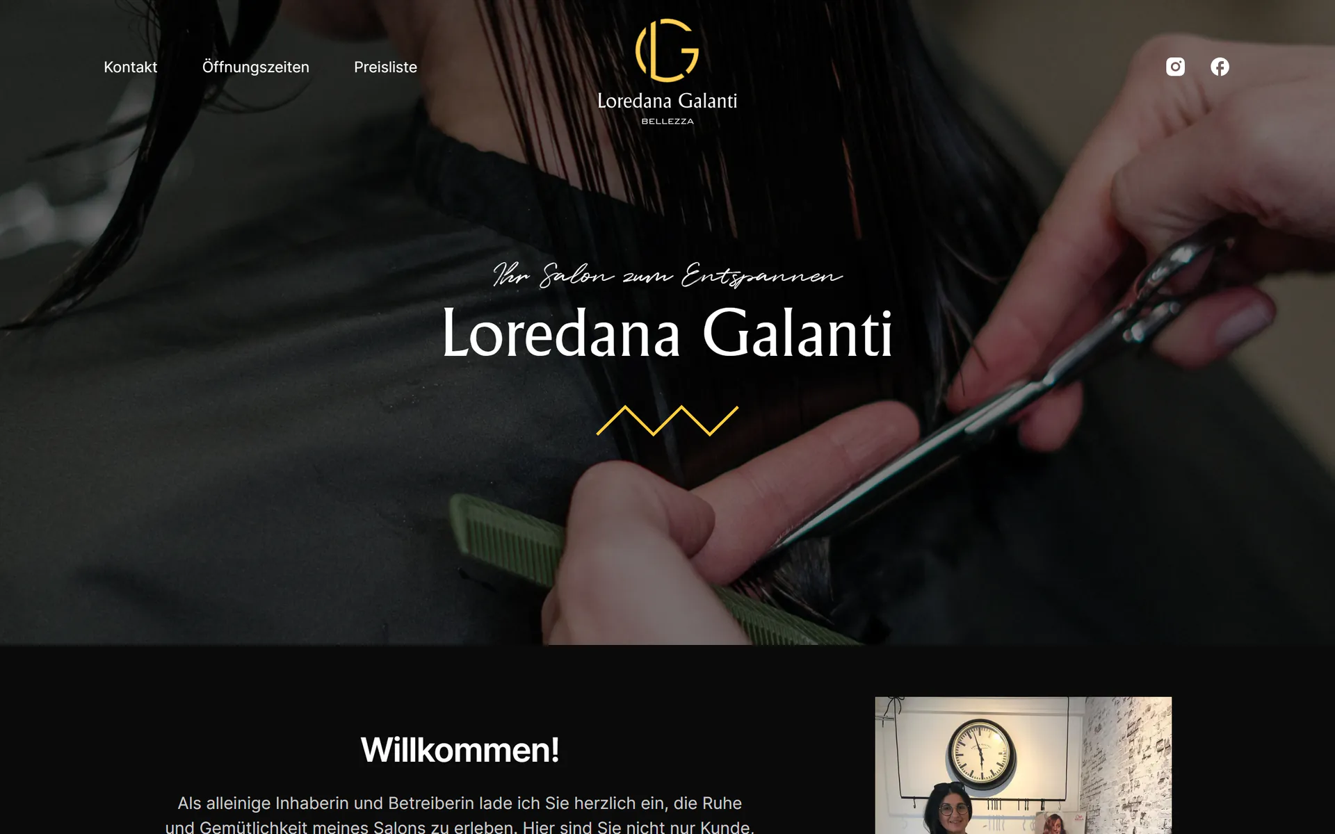 Website von Loredana Galanti Bellezza auf Laptop und Smartphone